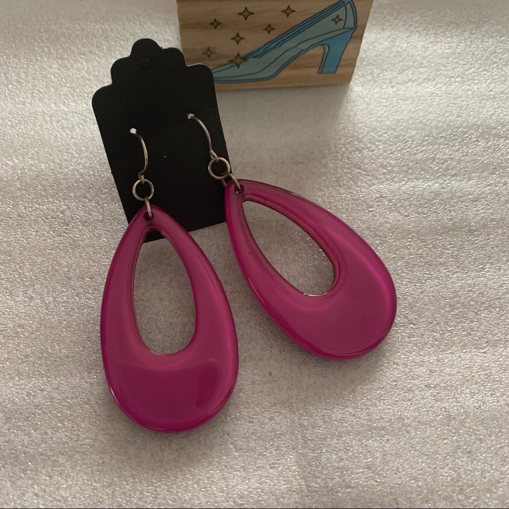 Vintage Minimalist Color Pop Drop Earrings